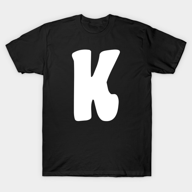 Letter K T-Shirt by Xtian Dela ✅